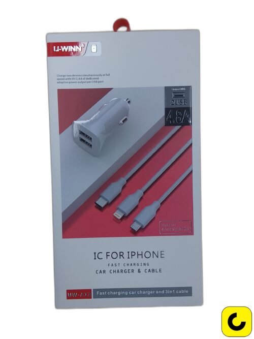 CARGADOR PARA CARRO CHARGER UW-A13 4.8A